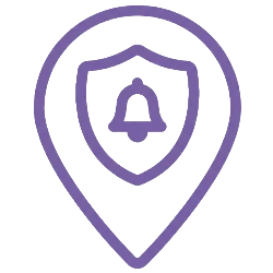 Safety and location visibility icon