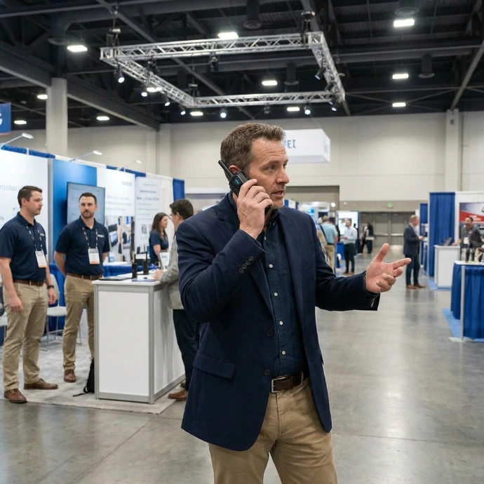 The T740 A PoC Radio integrates modern walkie‑talkie functionality with LTE coverage for clear communication across facilities and events.