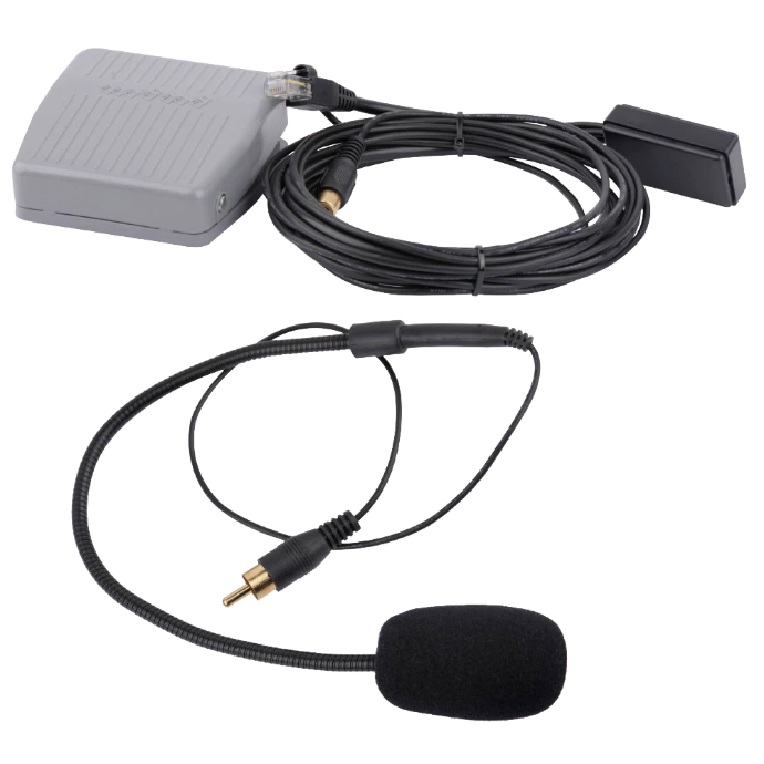 Mobile Radio In car foot button and microphone